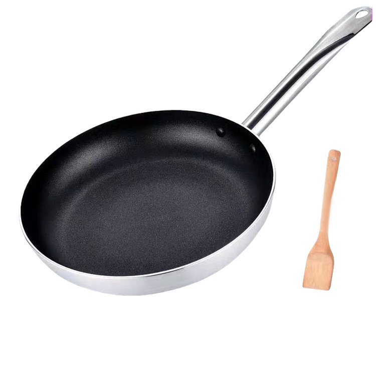 Ympäristöystävällinen mukautetun logon tarttumaton pyöreä paistinpannu kannella