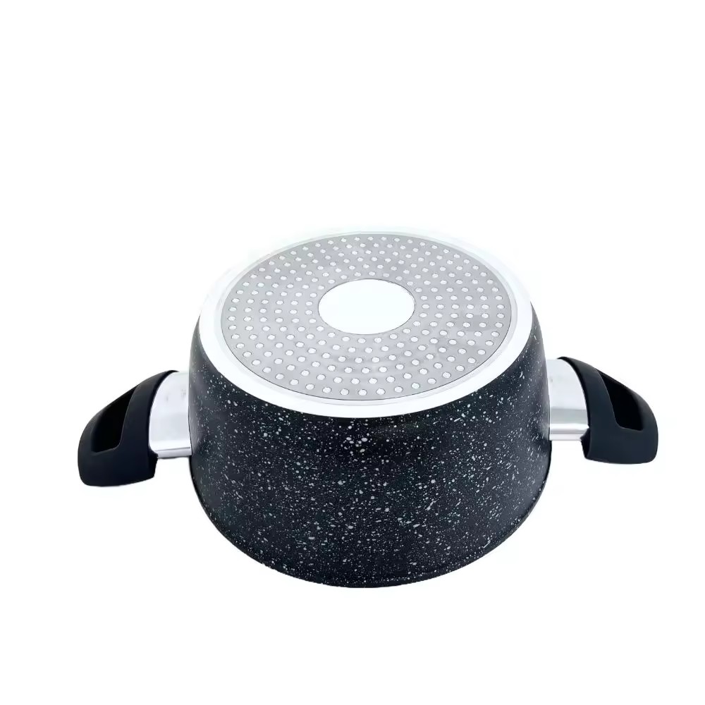 Klassinen keittopannu, erikokoinen alumiiniseoksesta valmistettu keittopannu bakeliittikahvalla