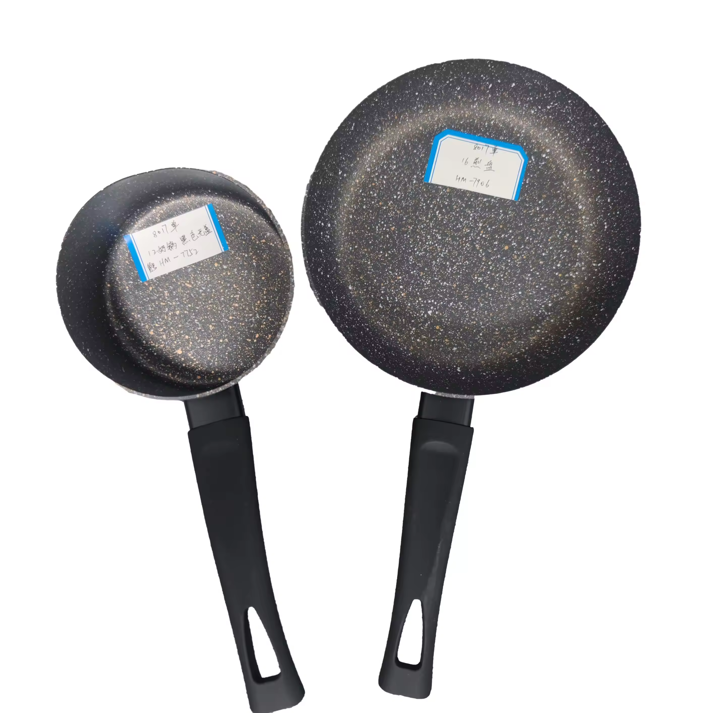 Räätälöidyt logolla kiinnittymättömät alumiinigraniittiset paistinpannukeittopannusarjat